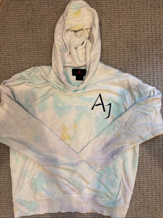 Air Jordan Other - Jordan White Tie-Dye AJ Pullover Hoodie